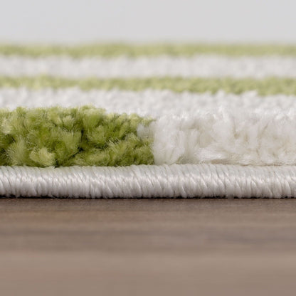 Joli Doodle Green & White Rug