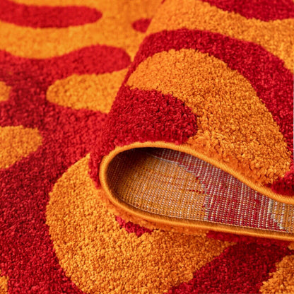 Joli Doodle Red & Orange Rug