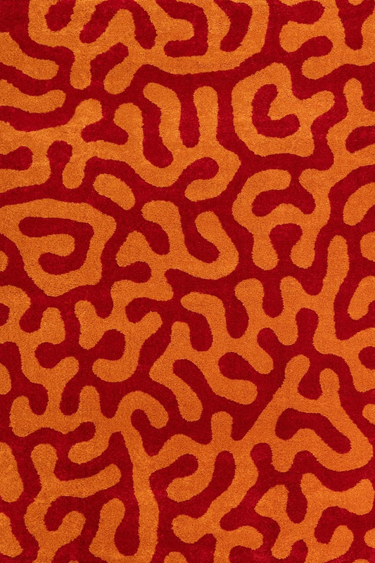 Joli Doodle Red & Orange Rug
