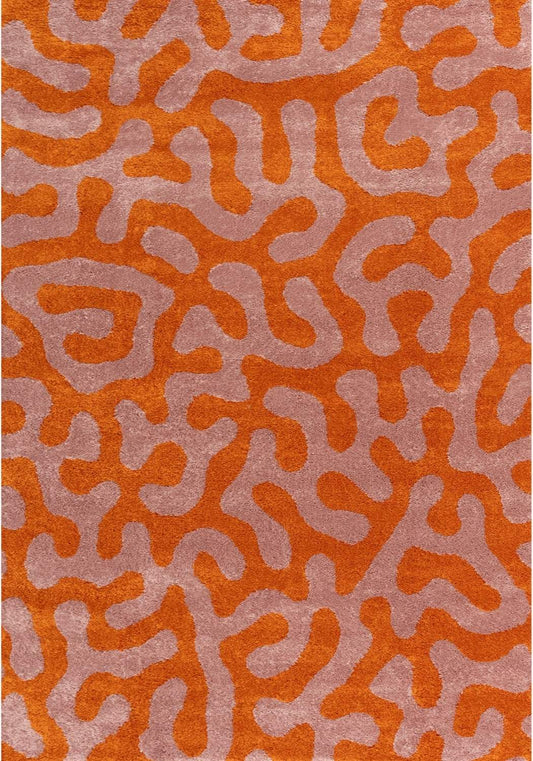 Joli Doodle Orange & Pink Rug