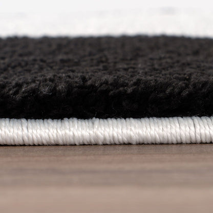 Joli Checkered Black & White Rug