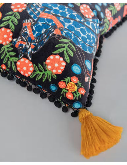 FASNACHT Anthracite Velvet Cushion
