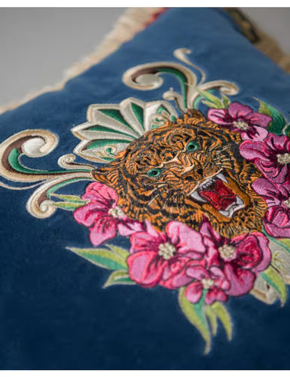 ROARRR Embroidered Velvet Cushion