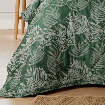 Leaf Jacquard Reversible Duvet Cover Sets in Grey and Pink with Cotton Blend for Ultimate Comfort Eco-Friendly Bedding in King Queen Double Single Sizes by OLIVIA ROCCO