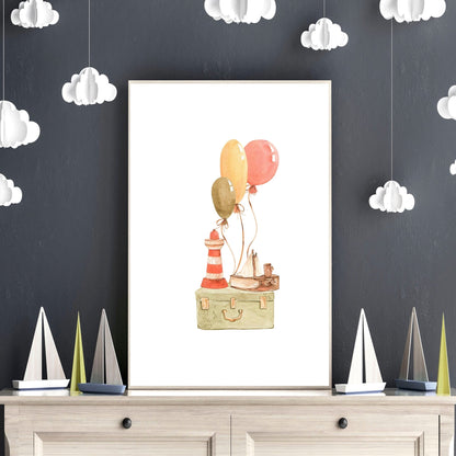 Animal wall art for Nursery | set of 3 wall art prints