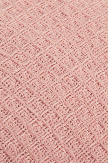 OLIVIA ROCCO Lisbon Pure Indian Cotton Handwoven Honeycomb Cushion Covers Indoor Outdoor Use 17x17 and 24x24 Grey Ochre Navy Teal Pink Silver