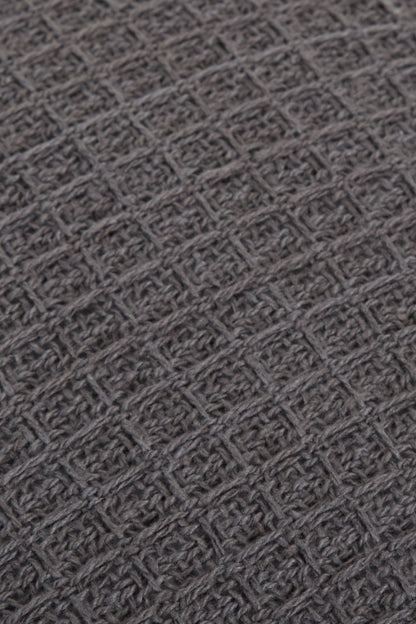 OLIVIA ROCCO Lisbon Pure Indian Cotton Handwoven Honeycomb Cushion Covers Indoor Outdoor Use 17x17 and 24x24 Grey Ochre Navy Teal Pink Silver