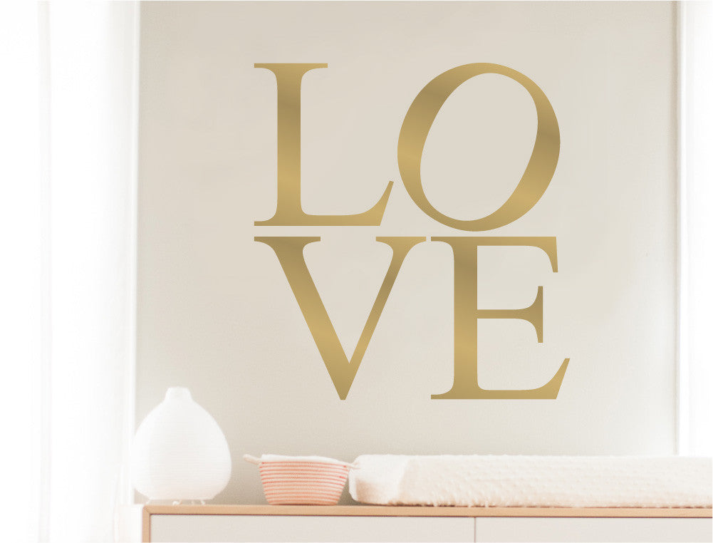 Love Wall Art Decal Letters