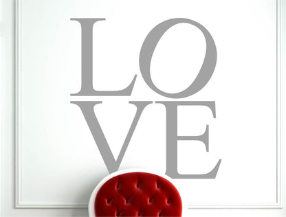 Love Wall Art Decal Letters