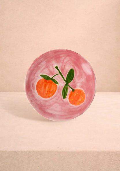 Peaches and Keen Plates After Matisse  - Set of 4
