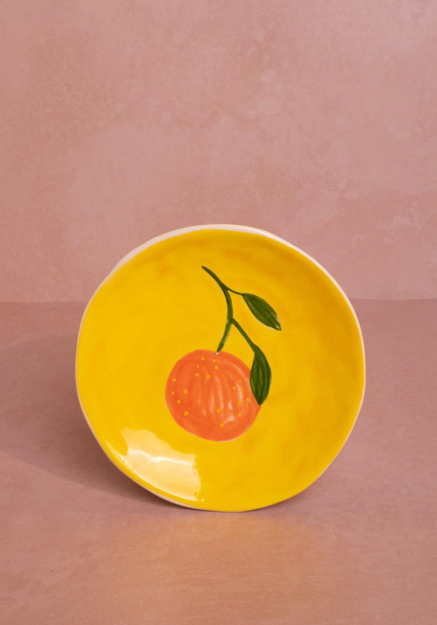 Peaches and Keen Plates After Matisse  - Set of 4
