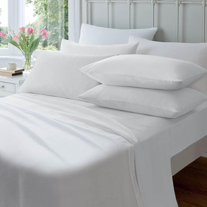 Luxurious Brushed Cotton Easycare Flannelette Fitted Sheets Super Soft Elastic-Fitted Design for Warm Comfortable Sleep Multiple Sizes by OLIVIA ROCCO