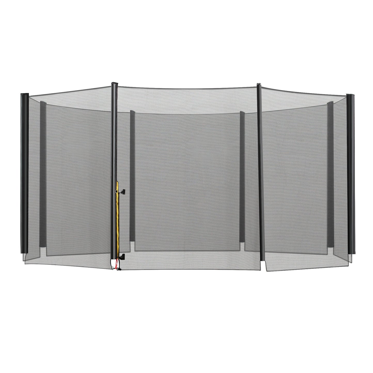 HOMCOM 13ft Trampoline Net Replacement Safety Net Enclosure Net Spare New w/ 8 Poles