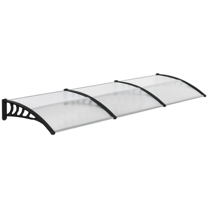 Front Door Canopy, Outdoor Awning, 300 x 100cm Rain Shelter Clear 300x100