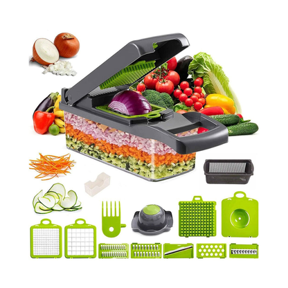 15-In-1 Vegetable Fruit Chopper Cutter Food Onion Veggie Dicer Kitchen Slicer