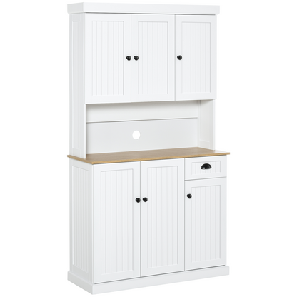 HOMCOM Kitchen Cupboard Storage Cabinet Microwave Oven Stand with Storage