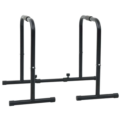 vidaXL Dip Bar Manual Black 116 x 66 x 74.5 cm Powder-Coated Steel