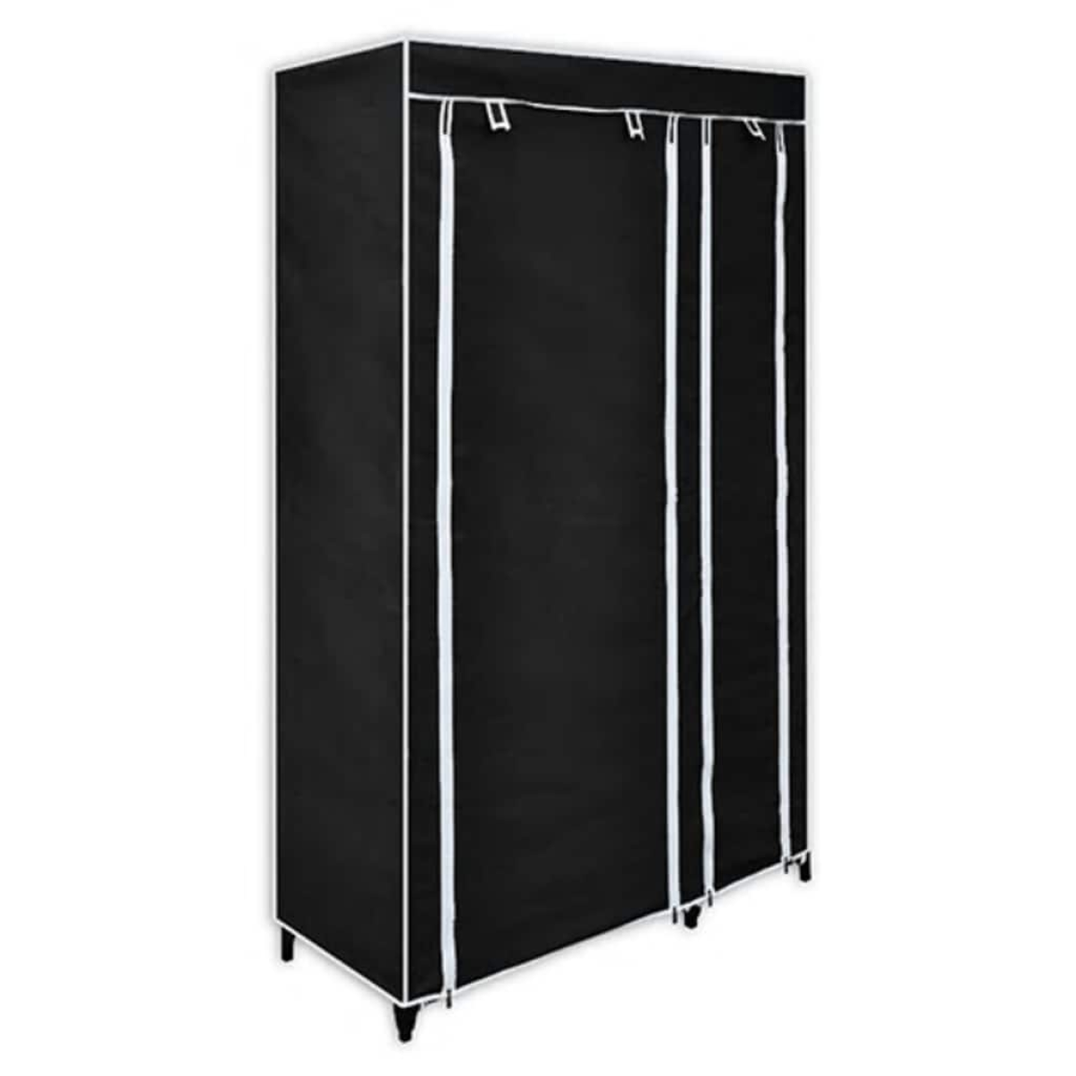 vidaXL Folding Wardrobe Black 110x45x175 cm