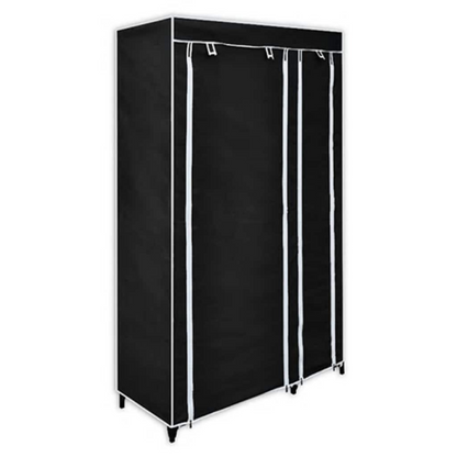 vidaXL Folding Wardrobe Black 110x45x175 cm
