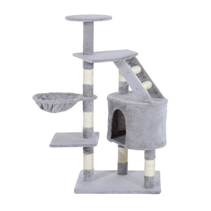 Deluxe Cat Tree Climb Post Kitten Scratching Condo Furniture Activity Pawhut