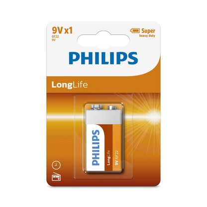 Philips Extra Zinc Chloride PP3 9v Battery box of 12