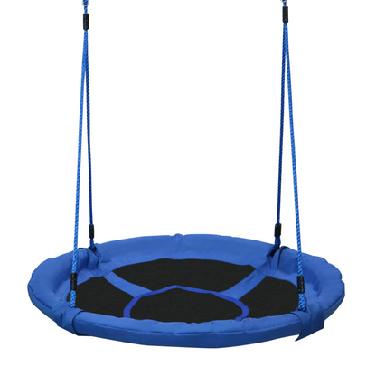 Round Swing Kids Game Spin Rope Playground Steel 100cm Playroom HOMCOM