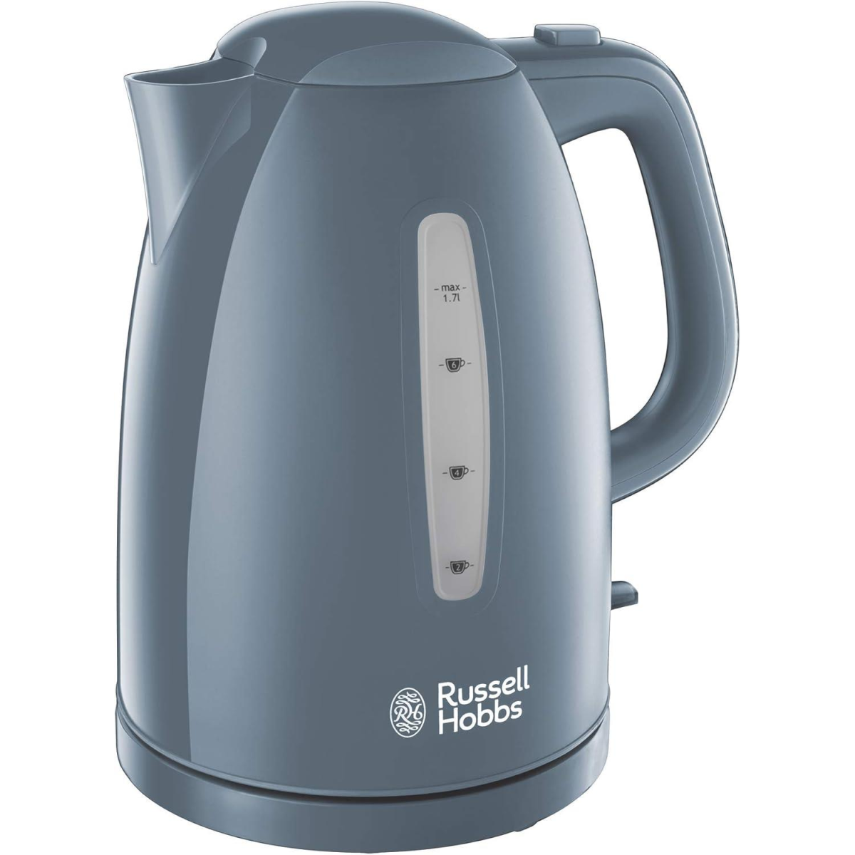Russell Hobbs Textures Plastic Kettle 1.7 L 3000 W - Grey 21274