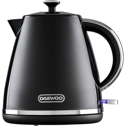 Daewoo Stirling 1.7L Pyramid Electric Kettle 3000w Black SDA2624