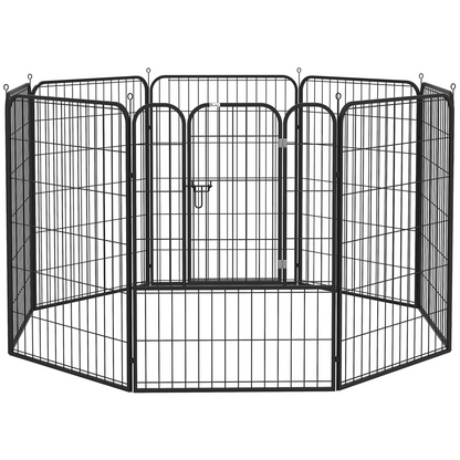 4 Sizes Pet Playpen Dog Rabbit  Puppy Cage Folding Run Fence Metal Hutch