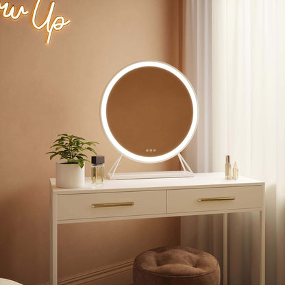 Marilyn Round Hollywood Mirror White 60x67cm