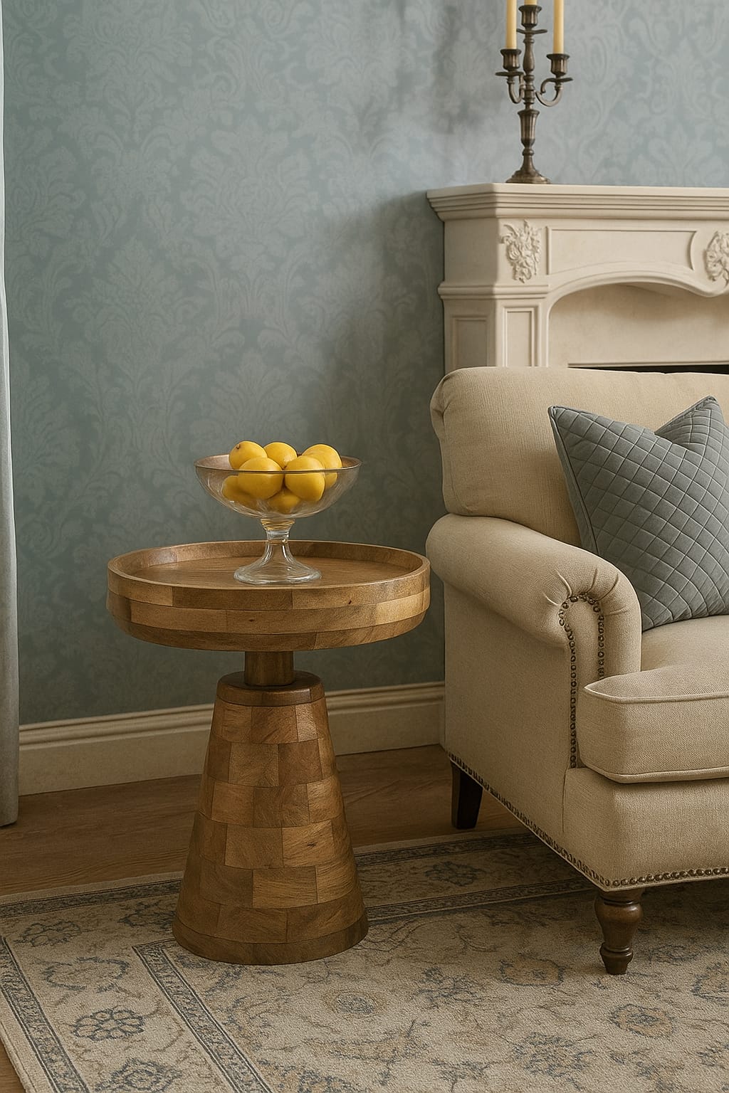 Merlin Mango Wood Bedside Table