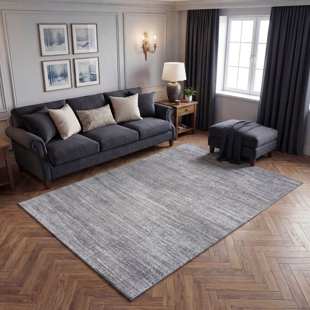 Montana Grey Rug | 3800G