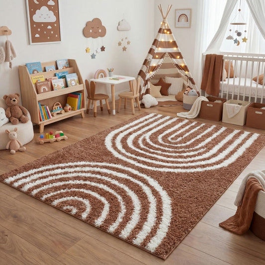 Moodi Shaggy Terra Tawny Rug