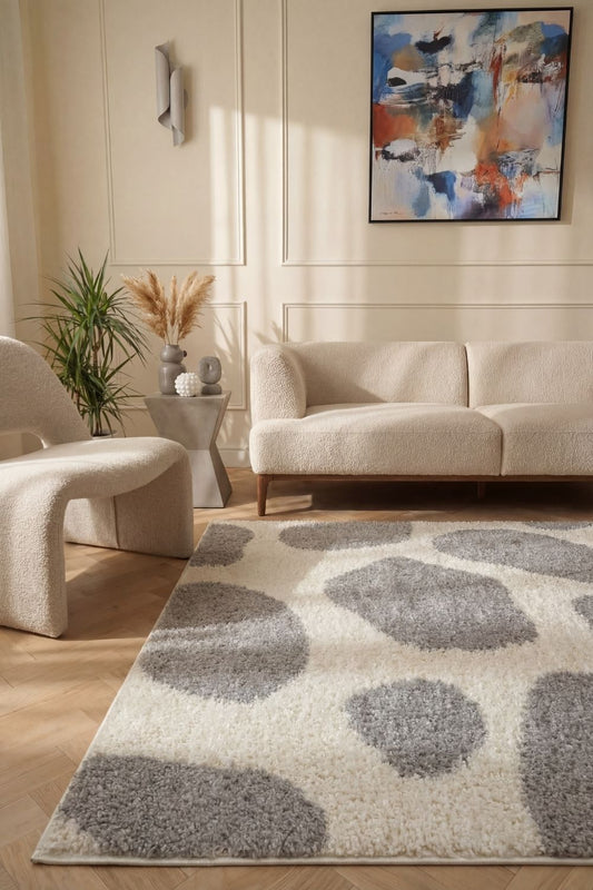 Moodi Shaggy Grey Tarn Rug