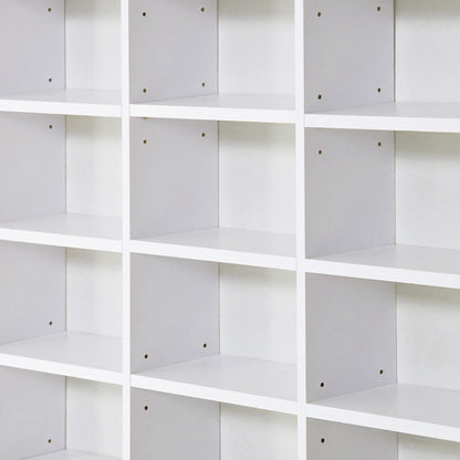 HOMCOM 33 Adjustable Compartment Storage Unit - White