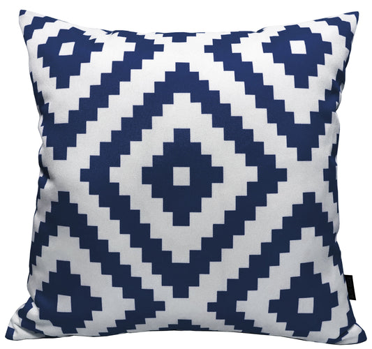 OLIVIA ROCCO Nairobi Navy Waterproof Outdoor Cushion Covers 43x43 CM Weather-Resistant Decorative Cushions For Patio And Garden