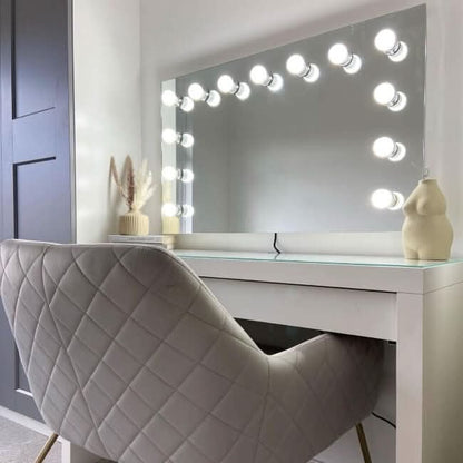 Nicole Hollywood Mirror Wall Mounted 100x60cm