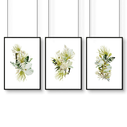 Office desk decor ideas | set of 3 wall art prints