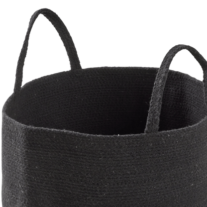 OLIVIA ROCCO Large Woven Cotton Laundry Basket With Handles Durable Rope Storage Bin