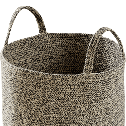 OLIVIA ROCCO Large Woven Cotton Laundry Basket With Handles Durable Rope Storage Bin