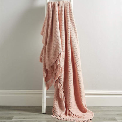 OLIVIA ROCCO Cotton Throw For Sofa And Bed Lightweight Super Soft Lisbon Casablanca Tangier