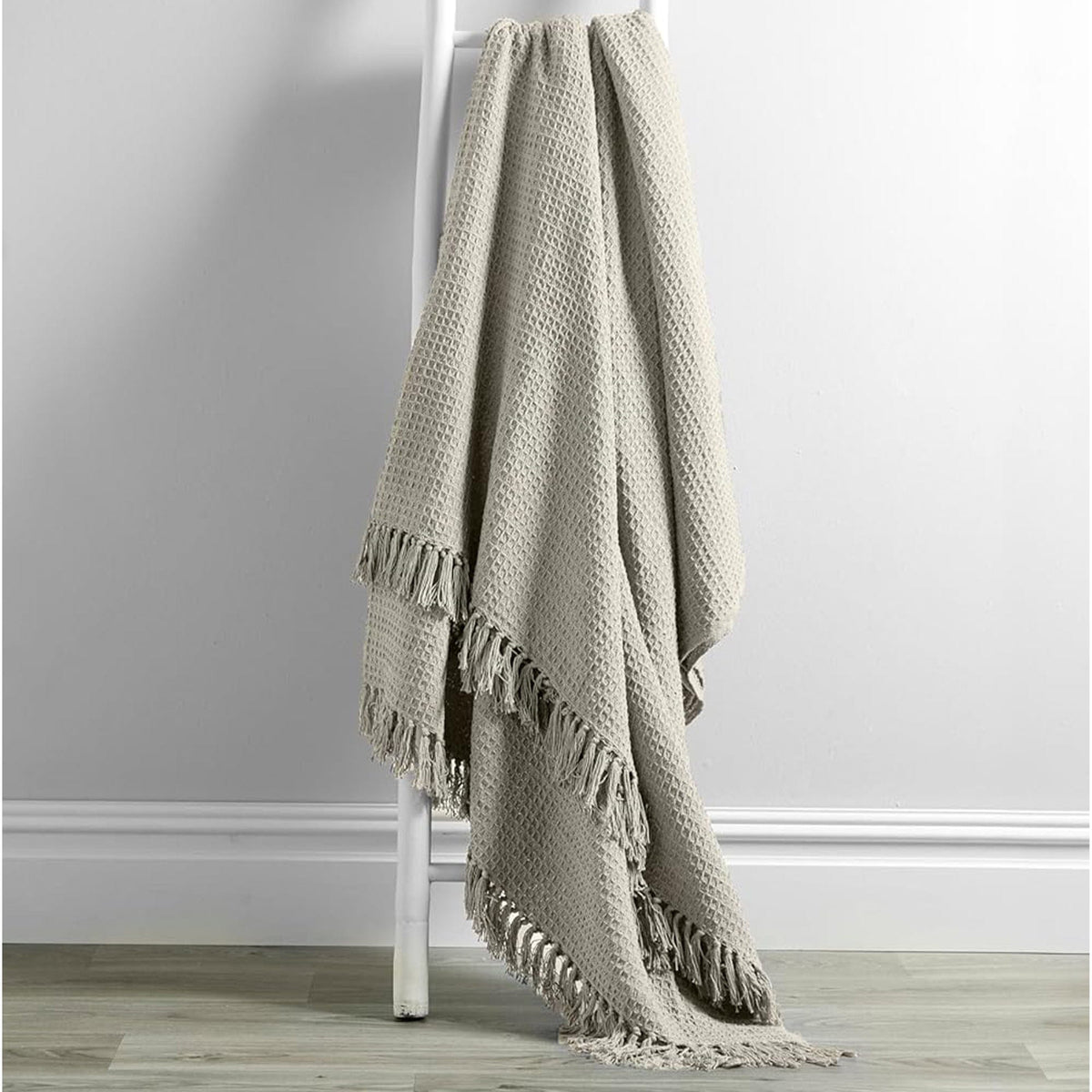 OLIVIA ROCCO Cotton Throw For Sofa And Bed Lightweight Super Soft Lisbon Casablanca Tangier