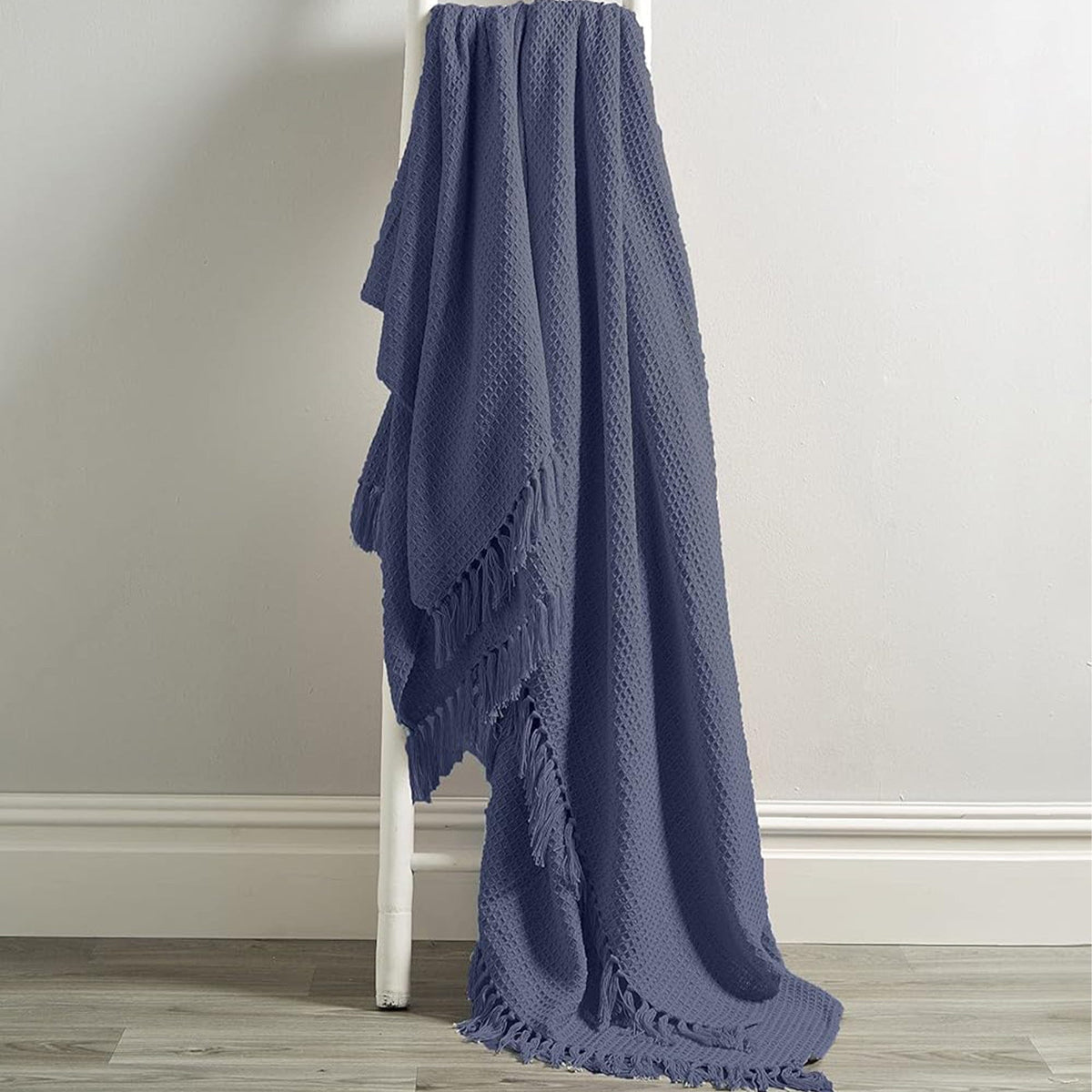 OLIVIA ROCCO Cotton Throw For Sofa And Bed Lightweight Super Soft Lisbon Casablanca Tangier