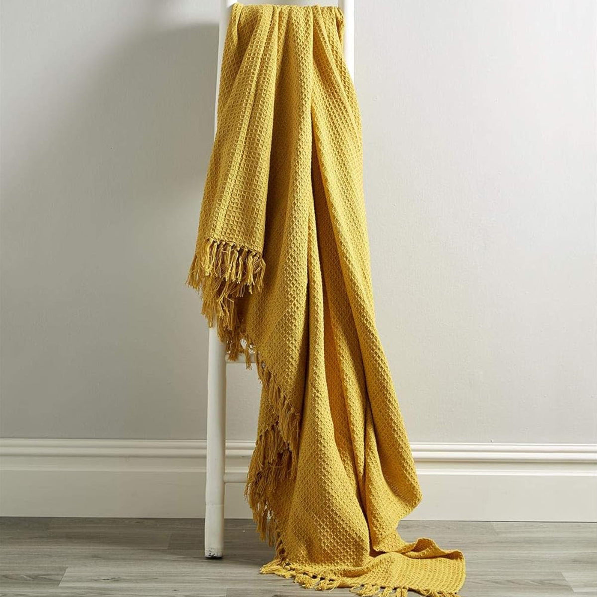OLIVIA ROCCO Cotton Throw For Sofa And Bed Lightweight Super Soft Lisbon Casablanca Tangier