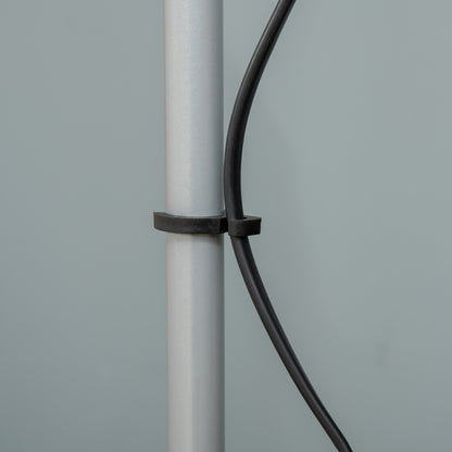 HOMCOM Modern Floor Lamp, Uplighter 2-Light Tall Standing Lamp with Adjustable Heads,  for Living Room, Bedroom, Office