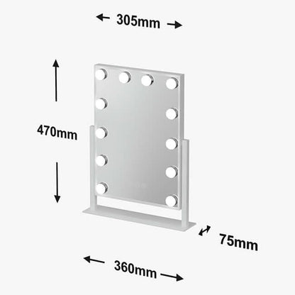 Olsen Hollywood Mirror White 47x37cm