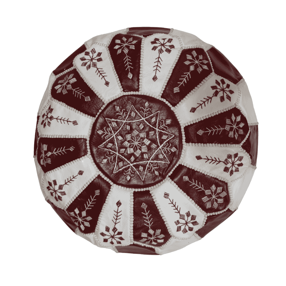 Leather Poufs Berber