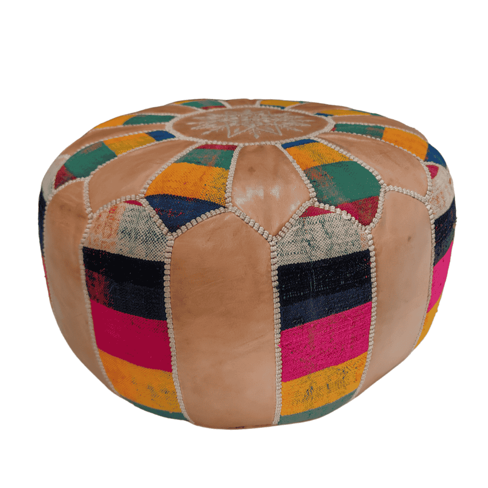 Leather Poufs Berber