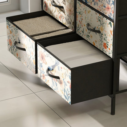 HOMCOM 8-Drawer Chest of Drawers - White