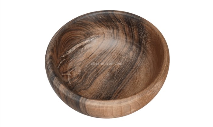6 Bowls & 12 Ladles of Walnut